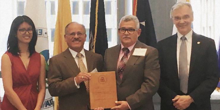 doctor Jose Rodriguez Receiving EPA Award