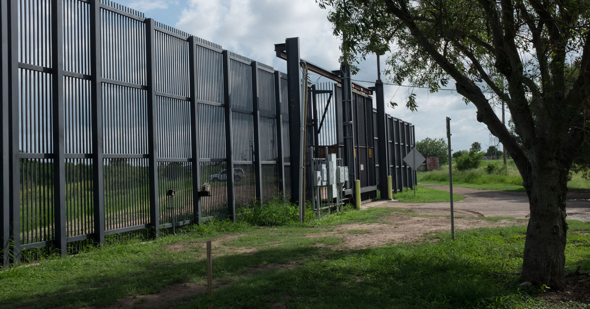 Border wall in Brownsville, Texas