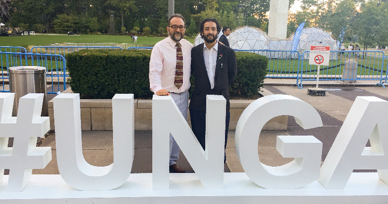 MCN Chief Medical Officer Dr. Laszlo Madaras at the United Nations with new MCN board member Dr. Giorgio Franyuti