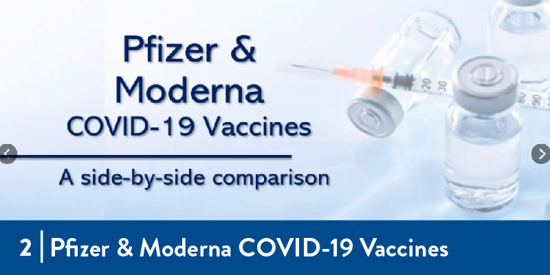 Pfizer and Moderna vaccines