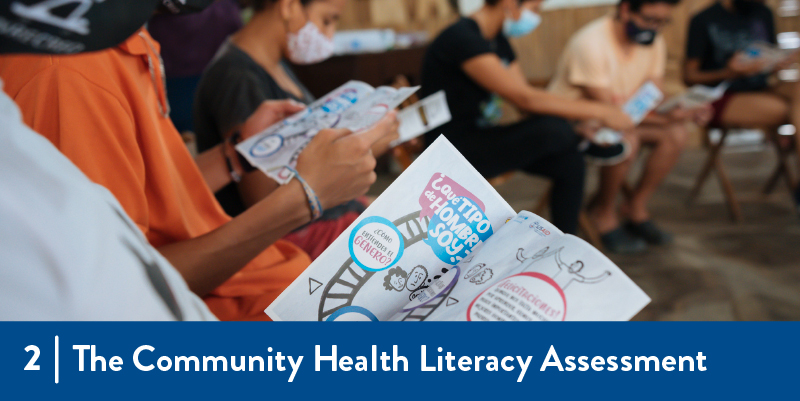 2 - The Community Health Literacy Assessment People reading health information provided by materials