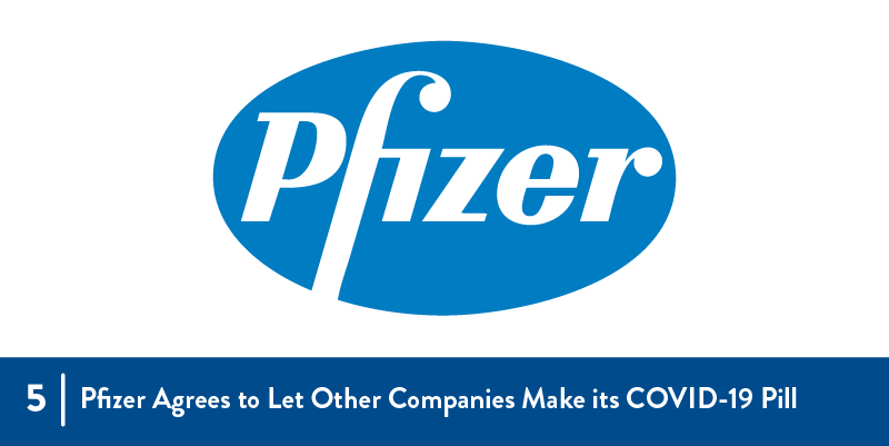 5 - pfizer agrees to let other companies make its covid pill pfizer logo