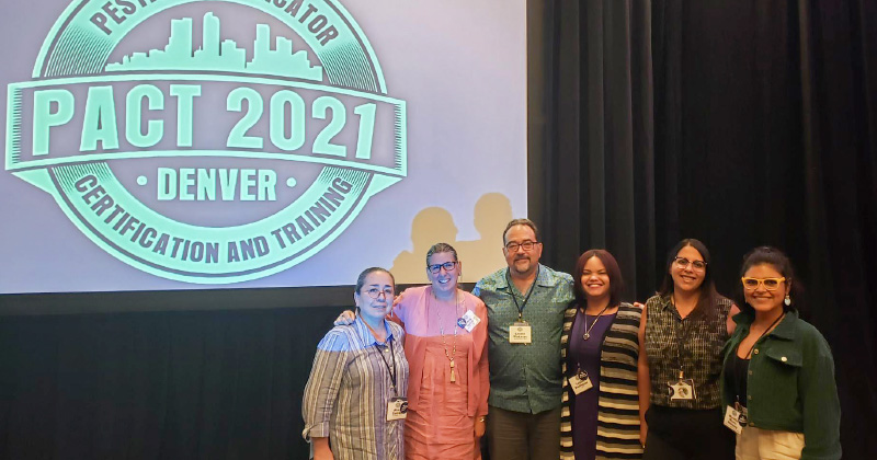 The MCN team at PACT 2021: Alma Galván, MHC, Amy Liebman, MPA, Laszlo Madaras, MD, MPH, Leslie Rodriguez, JD, Marysel Pagán Santana, DrPh, and Myrellis Muñiz-Márquez. The MCN team at PACT 2021: Alma Galván, MHC, Amy Liebman, MPA, Laszlo Madaras, MD, MPH, Leslie Rodriguez, JD, Marysel Pagán Santana, DrPh, and Myrellis Muñiz-Márquez.