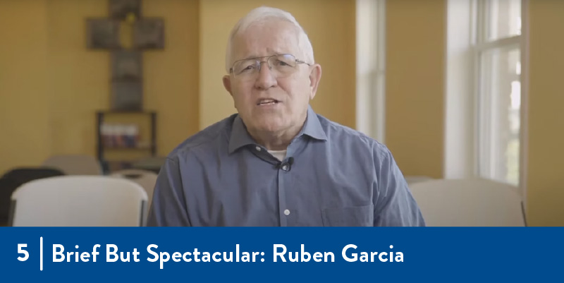 5 - Brief but spectacular: Ruben Garcia A person looking at the camera