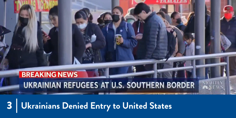 3 - Ukrainians Denied Entry to US Immigrants at the border