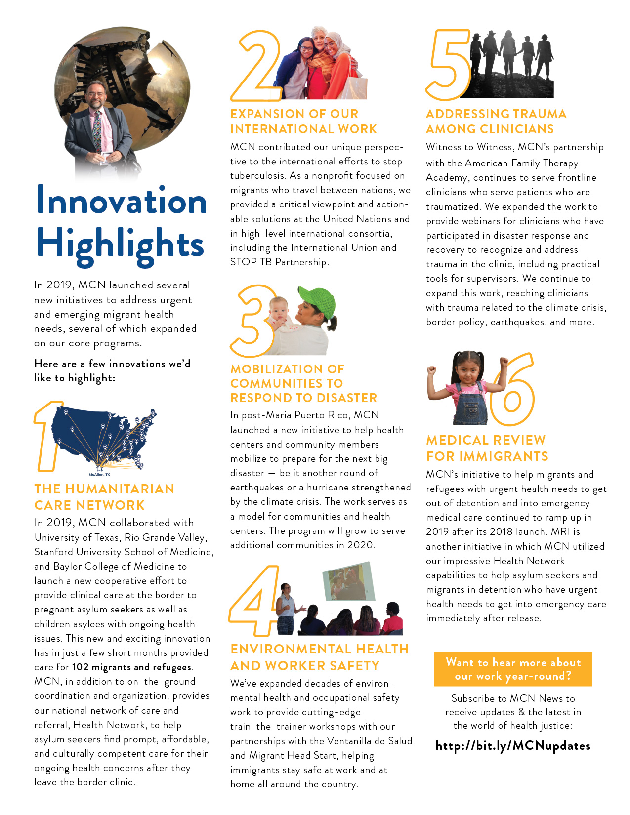 The Innovation Highlights page of the 2019 Year in Review