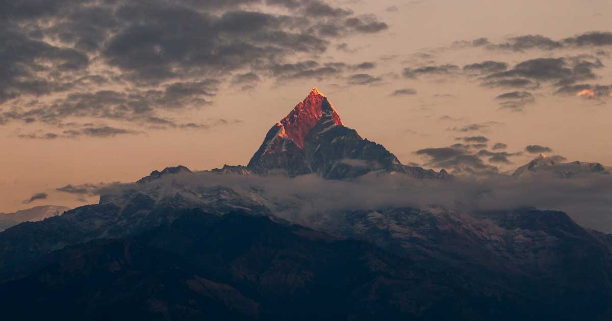 the Himalayas mount Machapuchare, Nepal