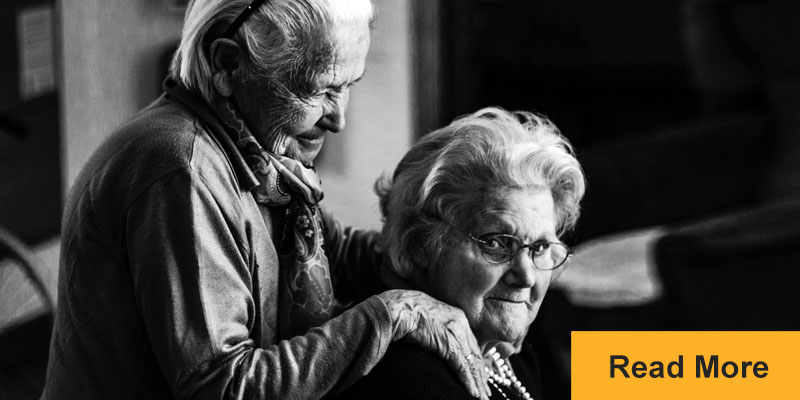 two old women in nursing home