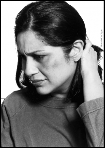 Abused woman