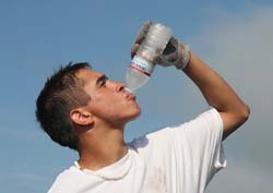 PHOTO:  Drink plenty of water
