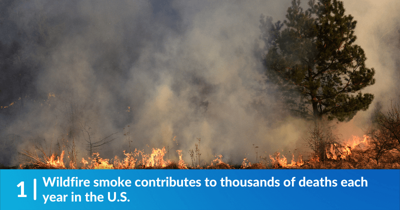 Wildfire smoke contributes to thousands of deaths each year in the U.S.