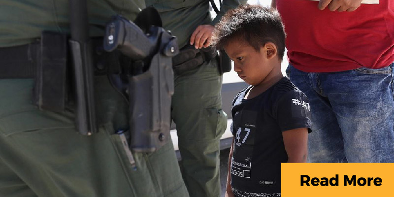 Child with border patrol