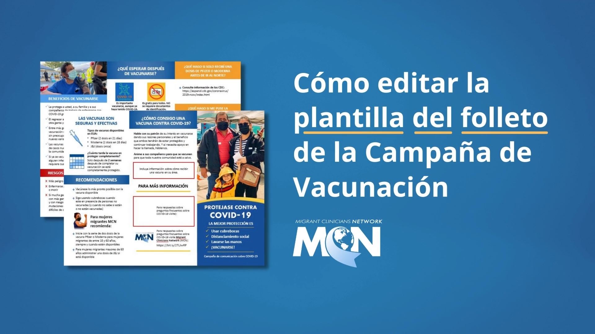 Video - How to Edit the Vaccination Campaign Brochure Template