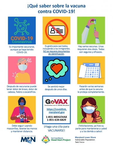 what to expect when getting the COVID-19 vaccine flyer