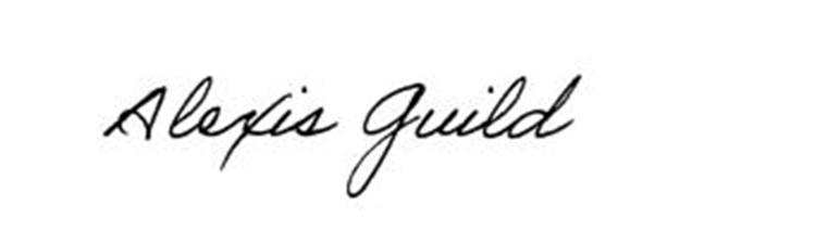 Signature of Alexis Guild