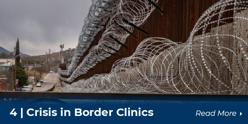 4 crisis in clinics at border