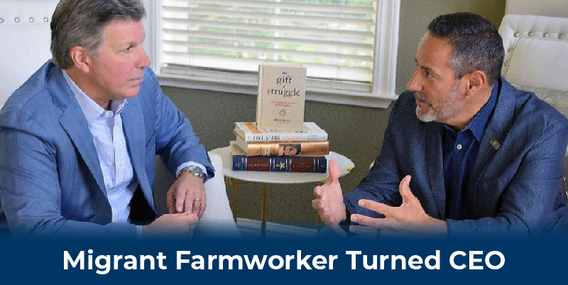 Article author sits with CEO that grew up working as a farmworker