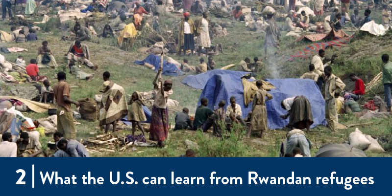 A Rwandan Refugee camp