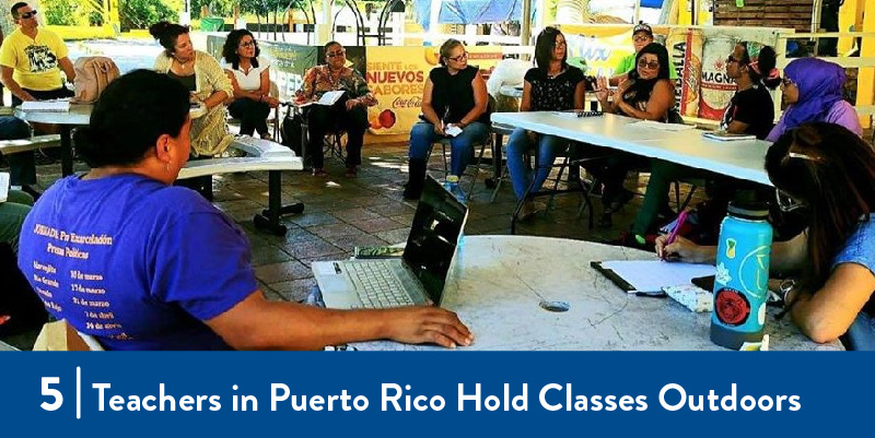 Teachers in Puerto Rico Teach Outdoors
