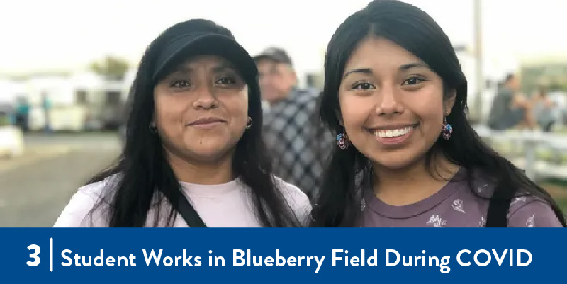 Student farmworker and her mother