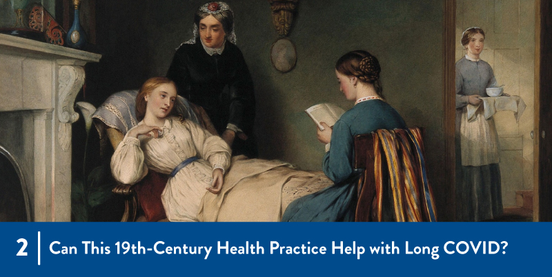 A painting of a person resting