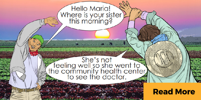 Example from Health Center Comic Book