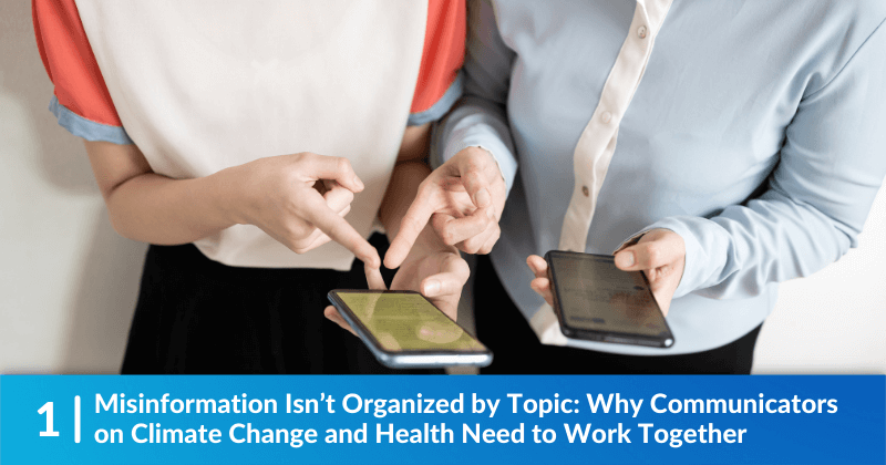 Misinformation Isn’t Organized by Topic: Why Communicators on Climate Change and Health Need to Work Together