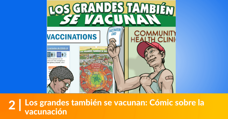 Los grandes también se vacunan: Cómic sobre la vacunación