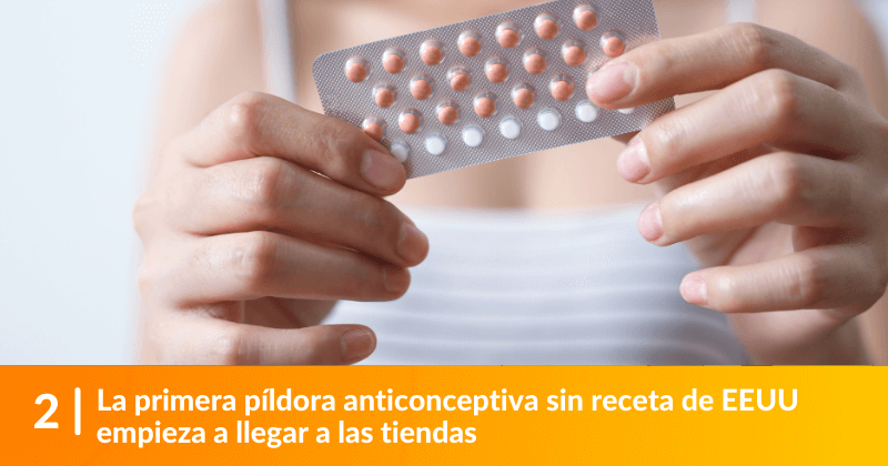 La primera píldora anticonceptiva sin receta de EEUU empieza a llegar a las tiendas