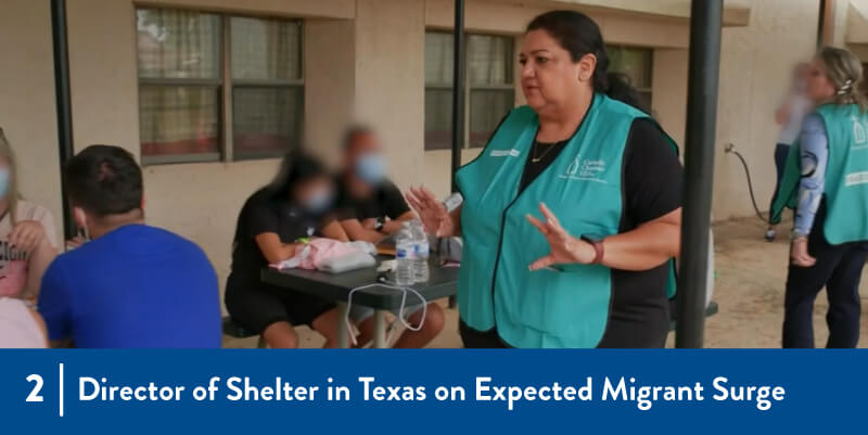 The director of a shelter at the border