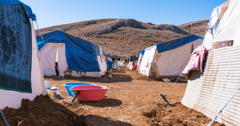 A refugee camp in Turkey