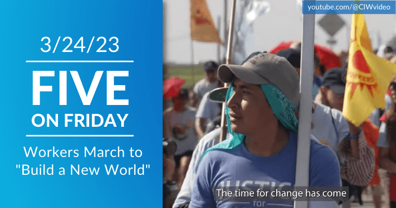 Five on Friday: Workers March to "Build a New World"