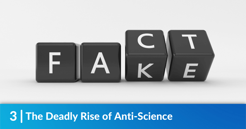 letter blocks that spell both fact and fake