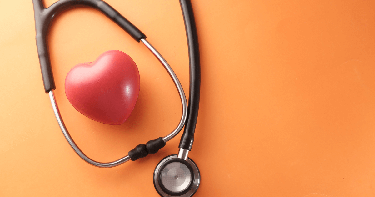 A heart and stethoscope