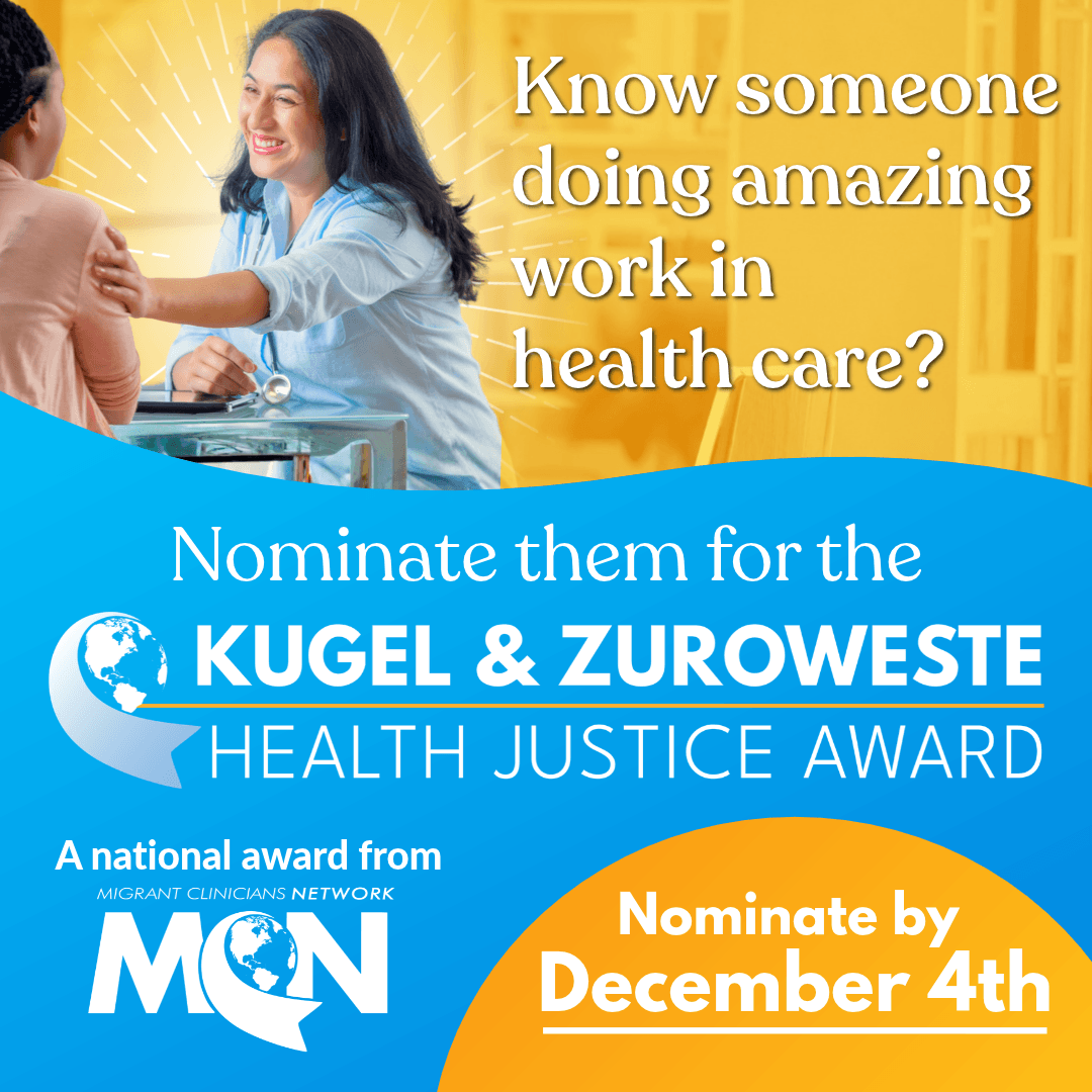 KZ Health Justice Award promotional graphic 1