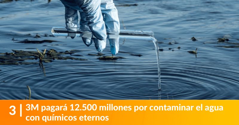 M pagará 12.500 millones por contaminar el agua con químicos eternos