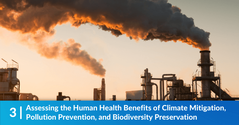 Assessing the Human Health Benefits of Climate Mitigation, Pollution Prevention, and Biodiversity Preservation