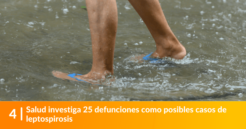 Salud investiga 25 defunciones como posibles casos de leptospirosis