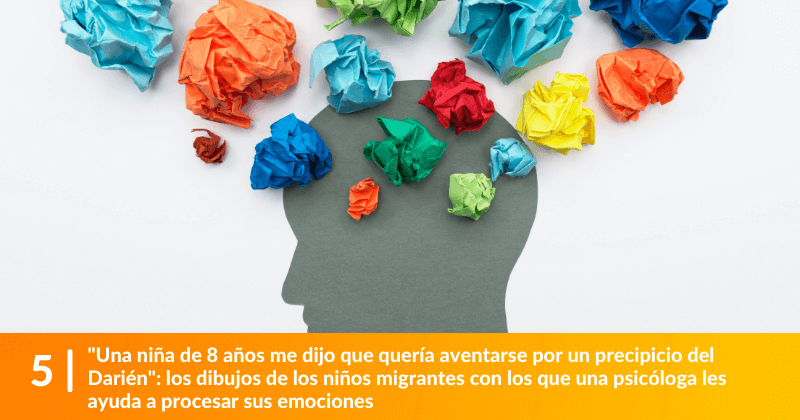 "Una niña de 8 años me dijo que quería aventarse por un precipicio del Darién": los dibujos de los niños migrantes con los que una psicóloga les ayuda a procesar sus emocione