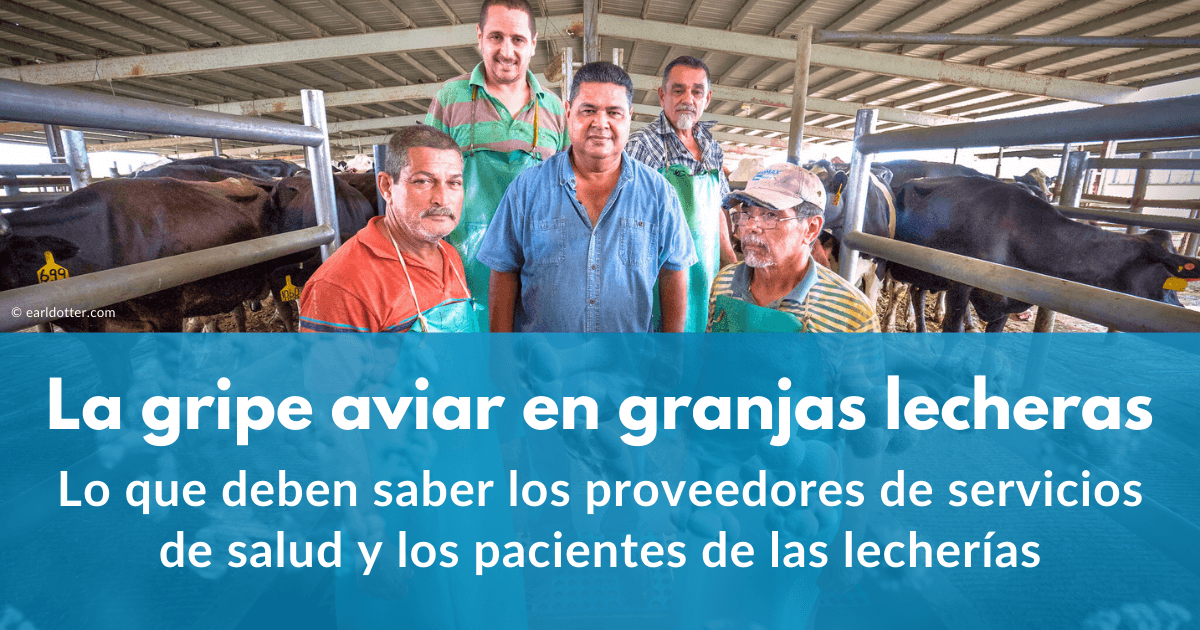 Dairy workers stand together for a photo