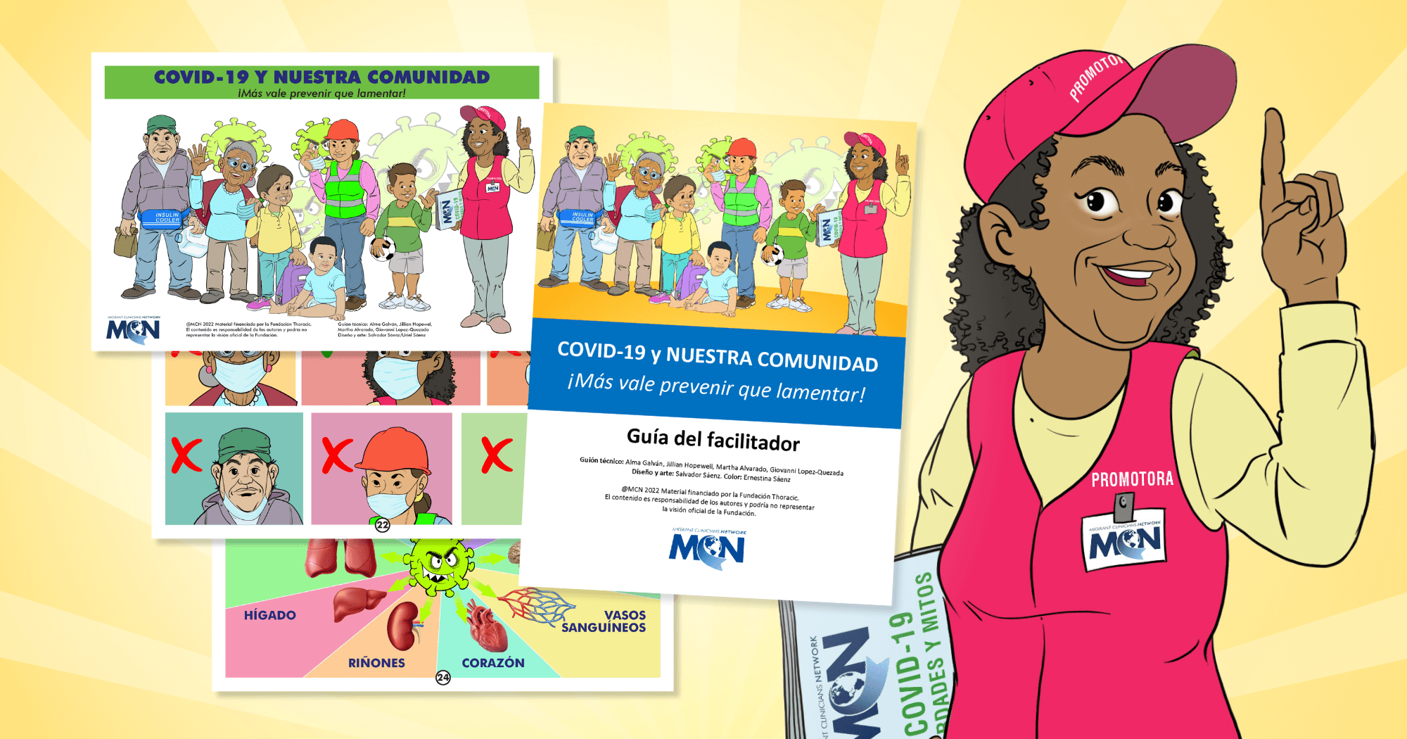 Pages of the COVID and Our Community Flip Chart