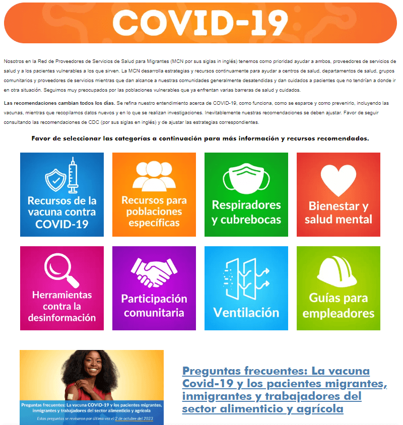 MCN COVID-19 Resource Hub