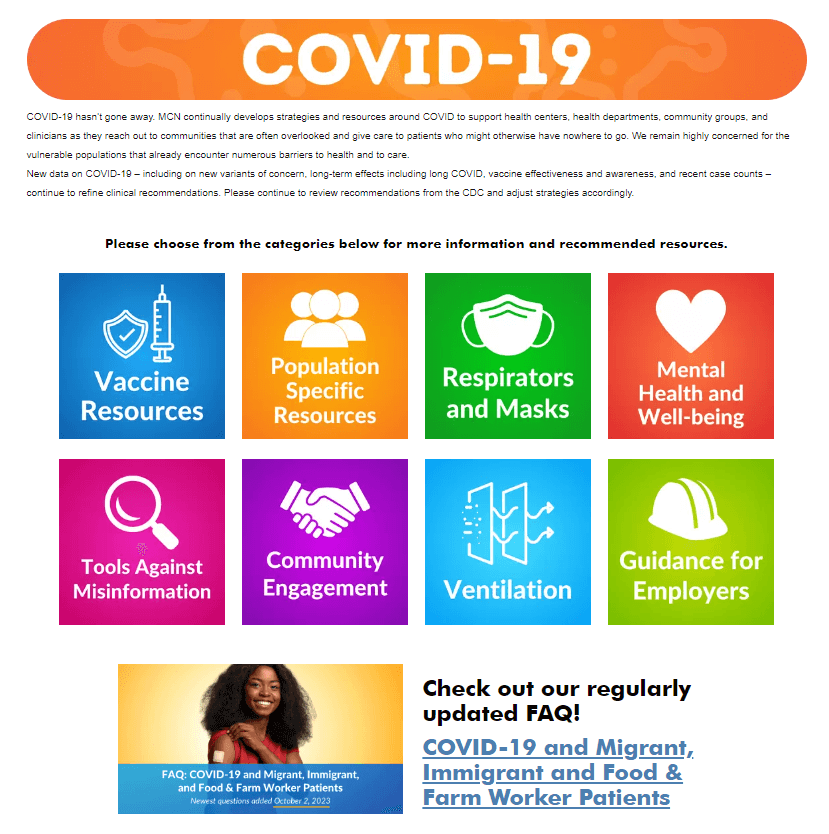 MCN COVID-19 Resource Hub