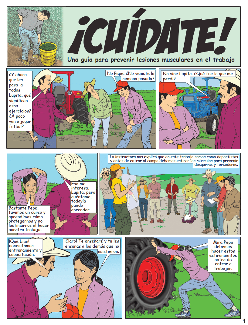 Cover page of Cuidate comic