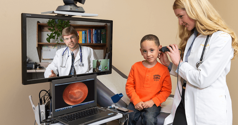 A child sees a doctor