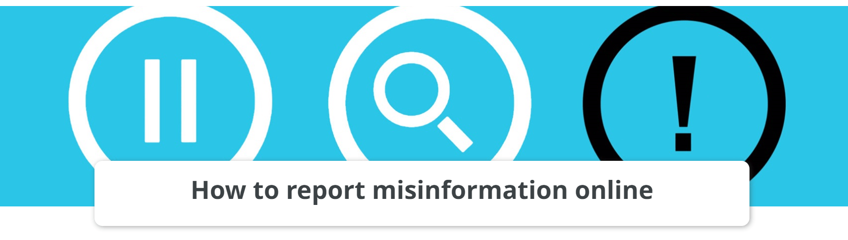 How to report misinformation online
