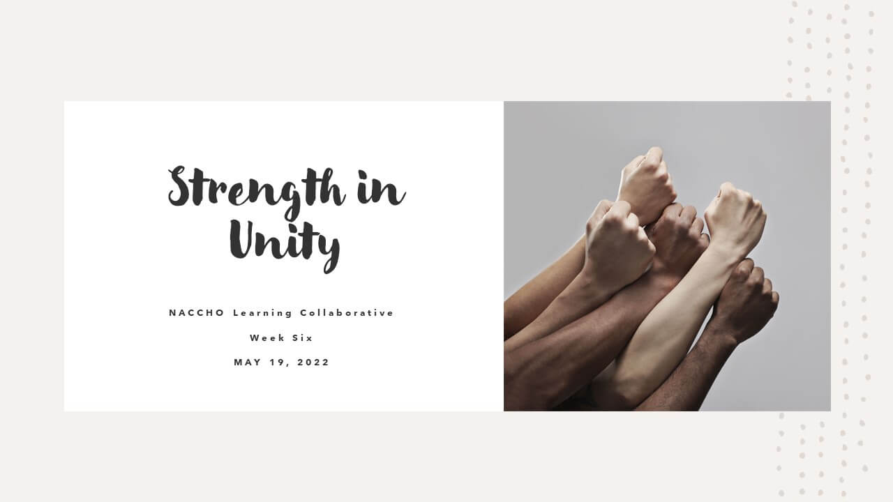 Strength in Unity - Week 6