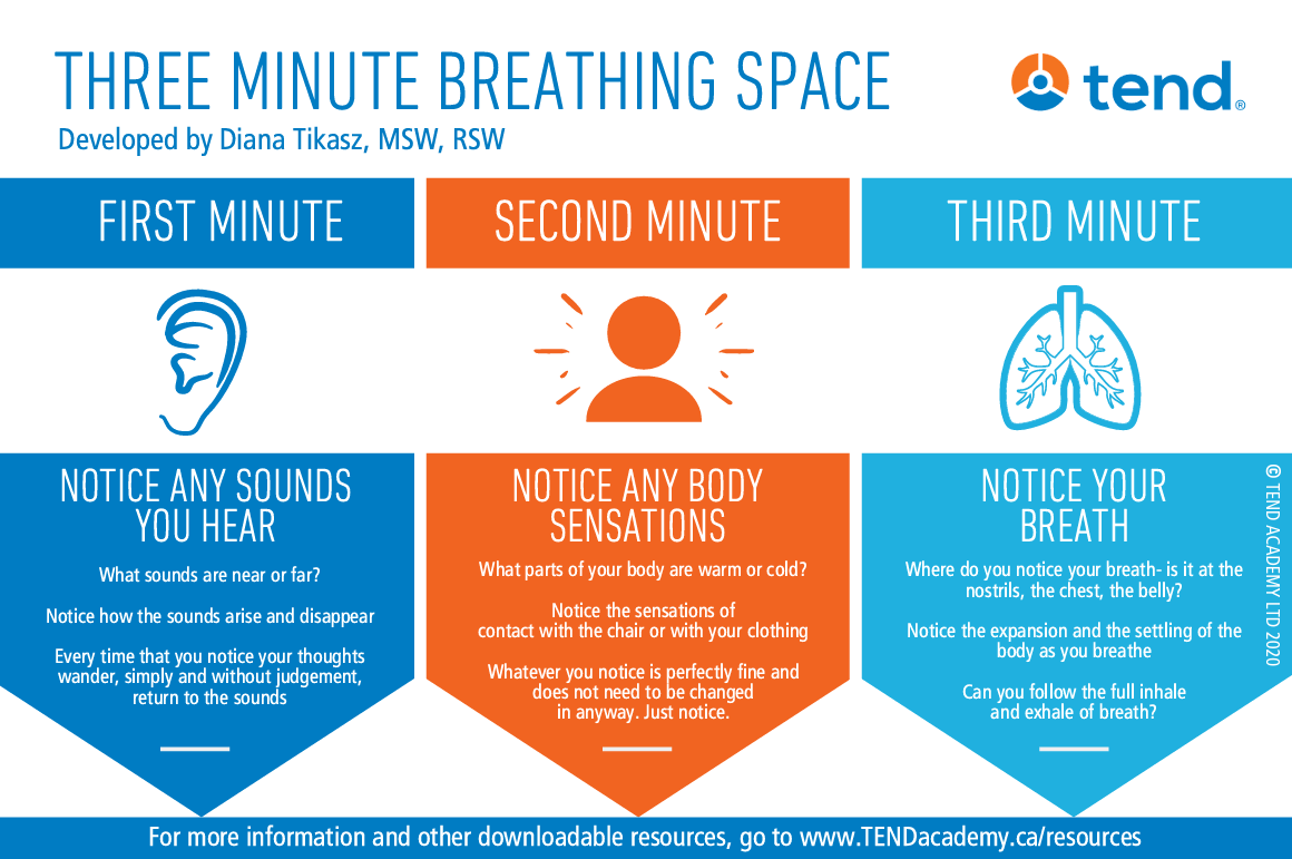 Three minute breathing space