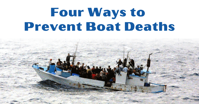 Four ways to prevent boat death