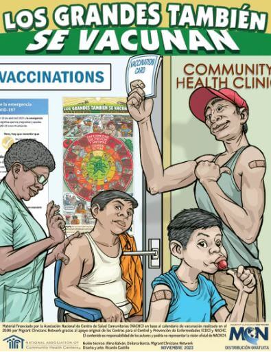 Los grandes también se vacunan: Cómic sobre la vacunación